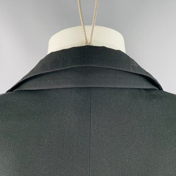 COMME des GARCONS HOMME PLUS 2022 Size S Black Wool Notch Lapel Jacket - Picture 6 of 9